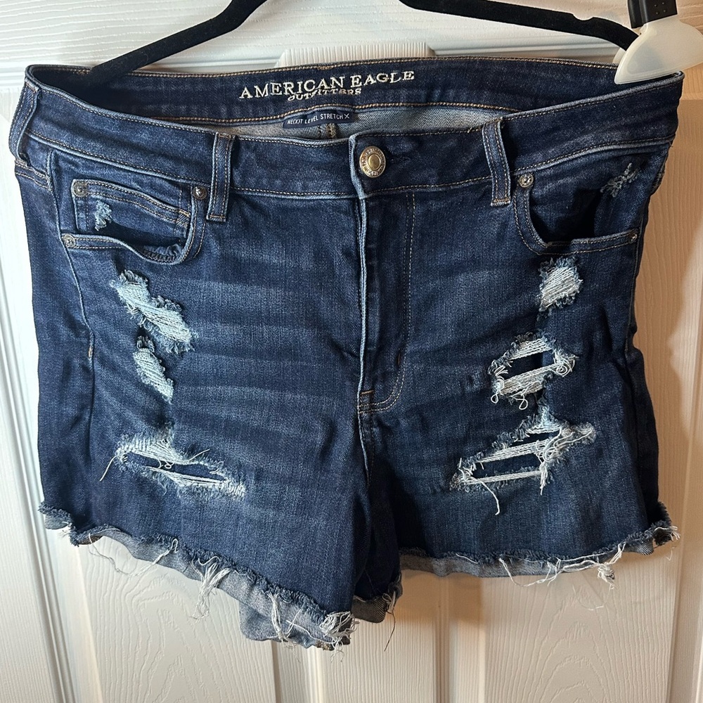 American Eagle Distressed Shorty Shorts